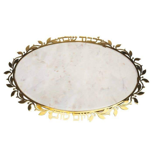 Reserve Gold and Marble Challah Board