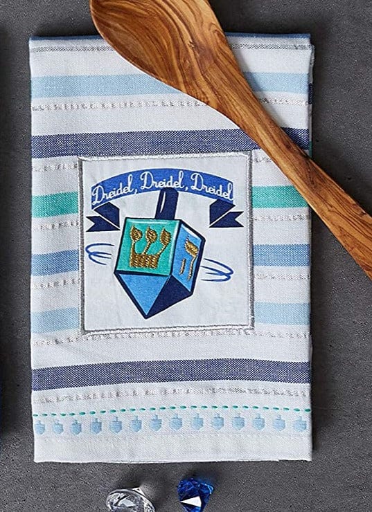 Design Imports - Dreidel Dreidel Dreidel Embroidered Dishtowel - ModernTribe