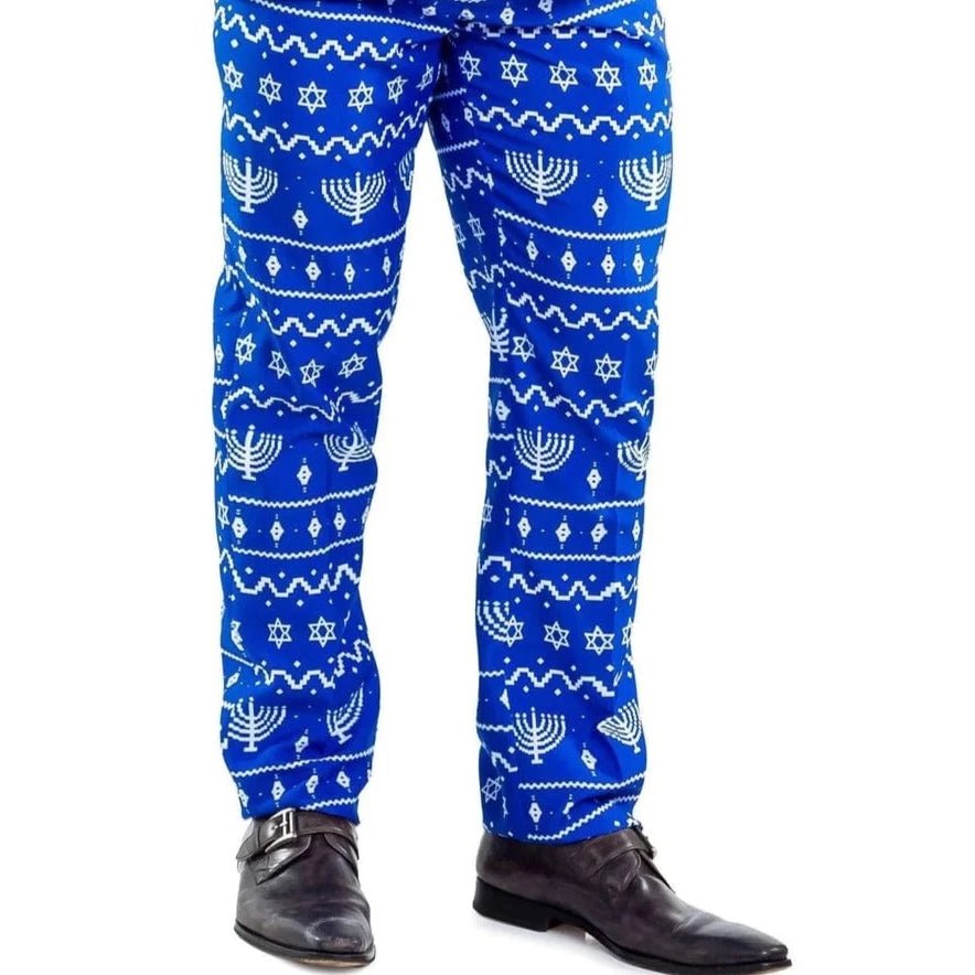 Tipsy Elves - The Lit Menorah Suit Pants by Tipsy Elves - ModernTribe