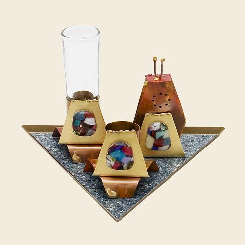 Gary Rosenthal - Havdalah Set on Triangular Base by Gary Rosenthal - ModernTribe