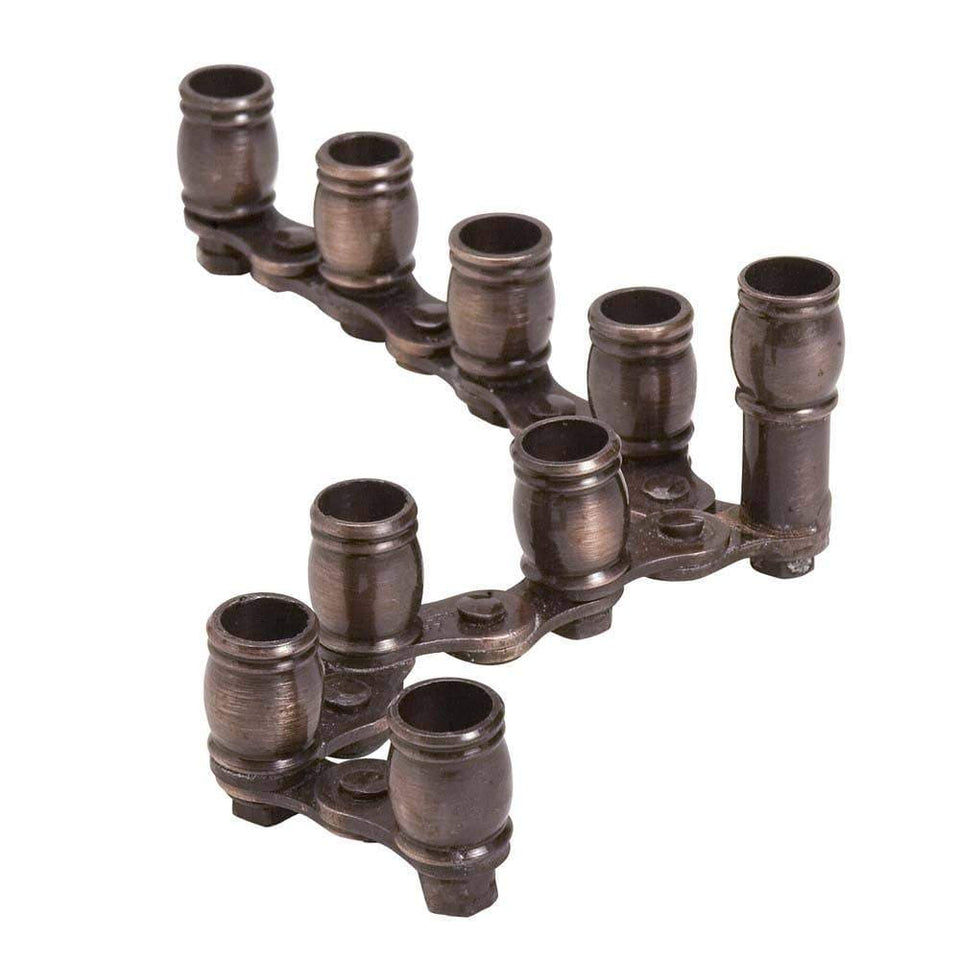 Ten Thousand Villages - Recycled Bicycle Chain Menorah - ModernTribe