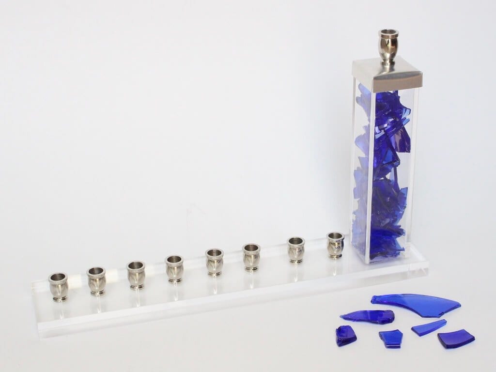 Mazel Tov Designs - Fill - Your - Own Wedding Shards Menorah - ModernTribe
