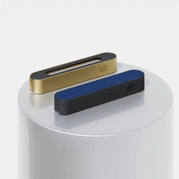 Uvtuvo Mezuzahs Mood Mezuzah - Gold Base & Customizable Cover