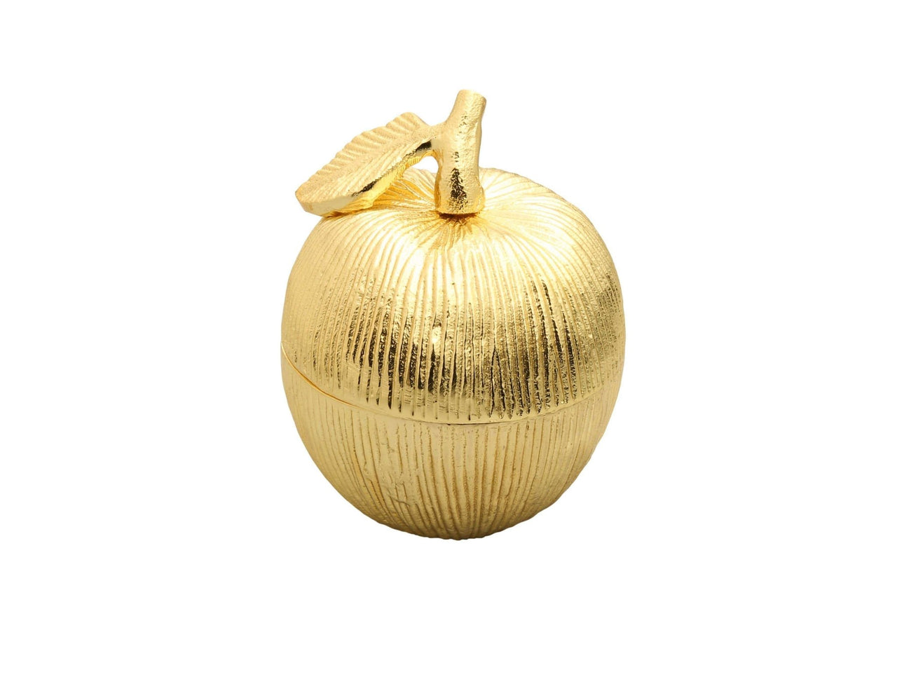Classic Touch Decor - Apple Shaped Honey Jar with Spoon - Gold or Silver - ModernTribe