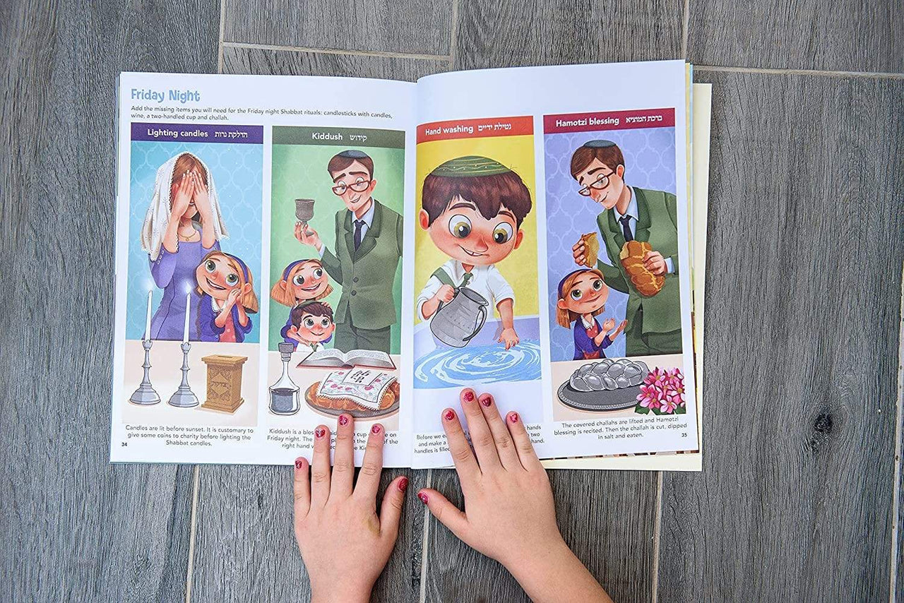 Ella and Noah - Ella and Noah Celebrate Shabbat: Sticker Activity Book - ModernTribe