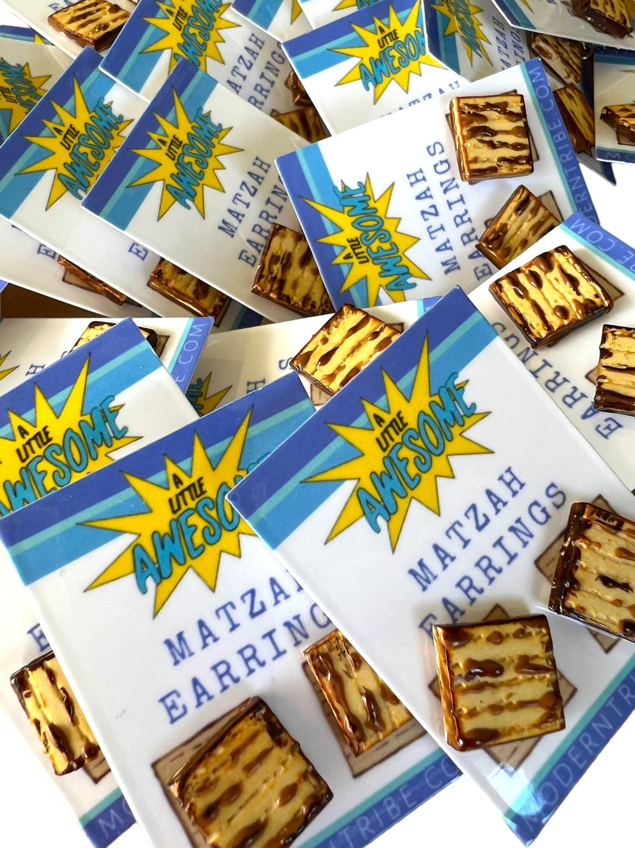 A Little Awesome - Mini Matzah Earrings - ModernTribe