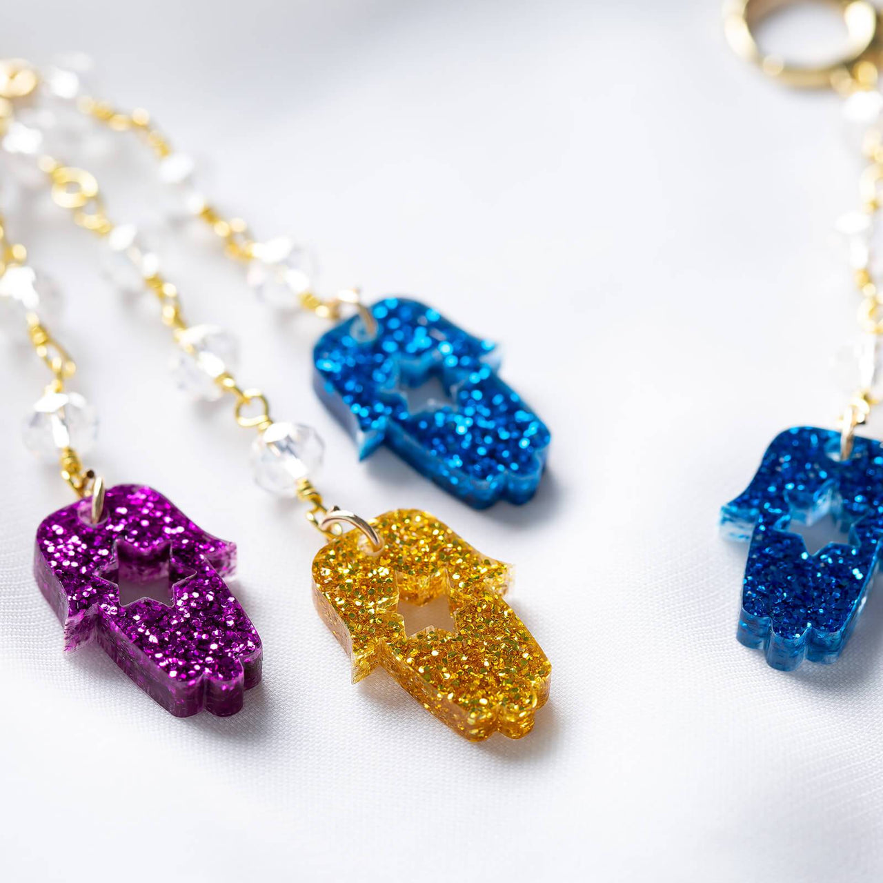 Ariel Tidhar - Yardena Hamsa Dangle Trio Earrings - ModernTribe