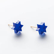 Ariel Tidhar Earrings Dark Blue Mirror Mini Magen Studs - (Choice of Color)