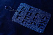 Ariel Tidhar Wall Hamsas Matriarch's Wall Piece - Blue Ice Glitter