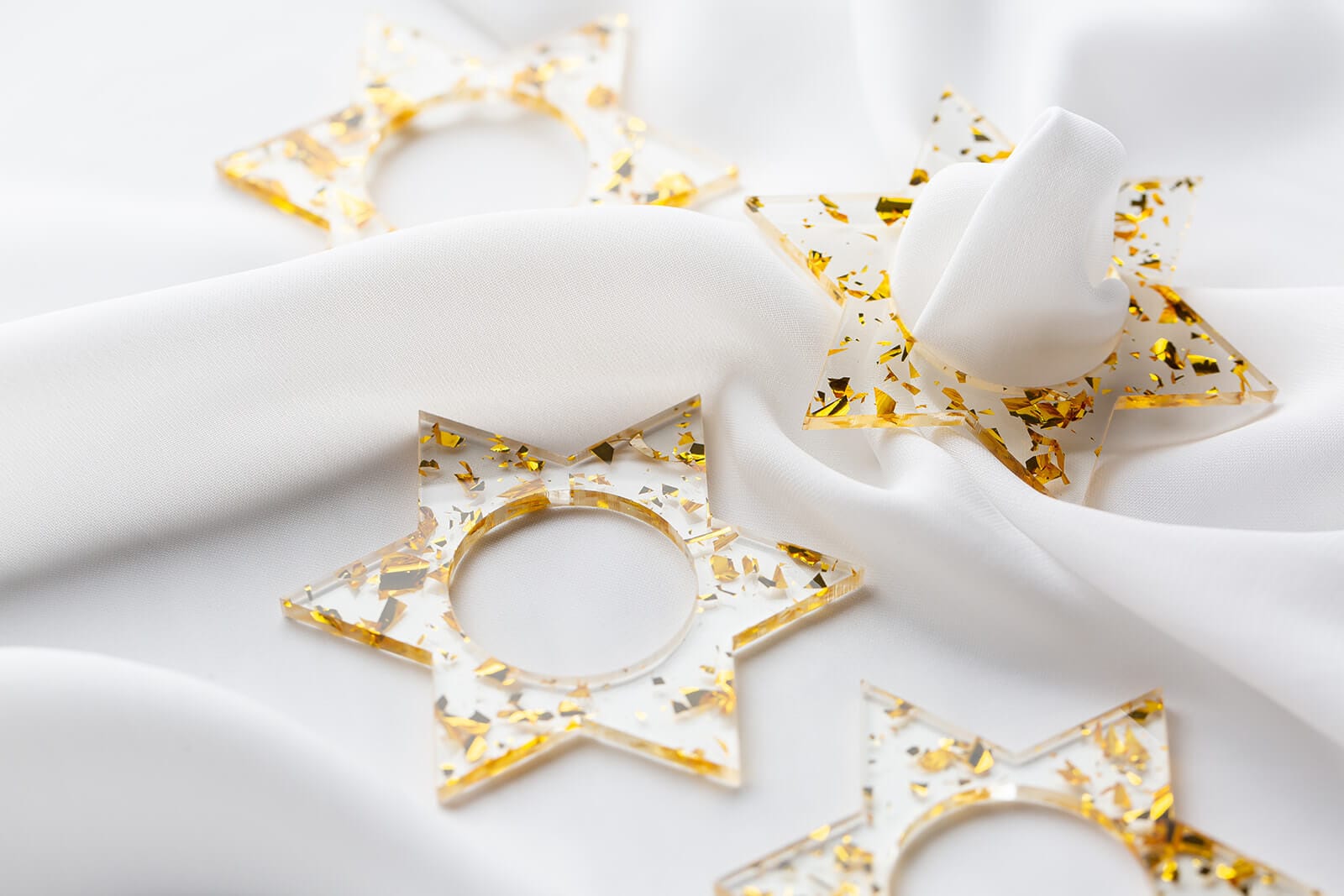 Gold star napkin rings outlet