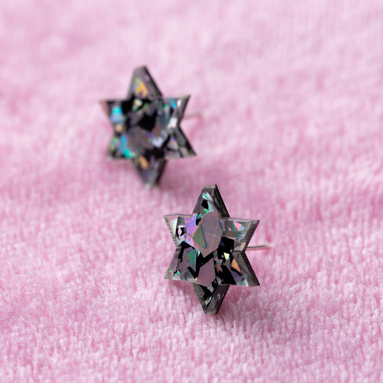 Ariel Tidhar - Holo Starry Night Retro Magen Studs Earrings - ModernTribe