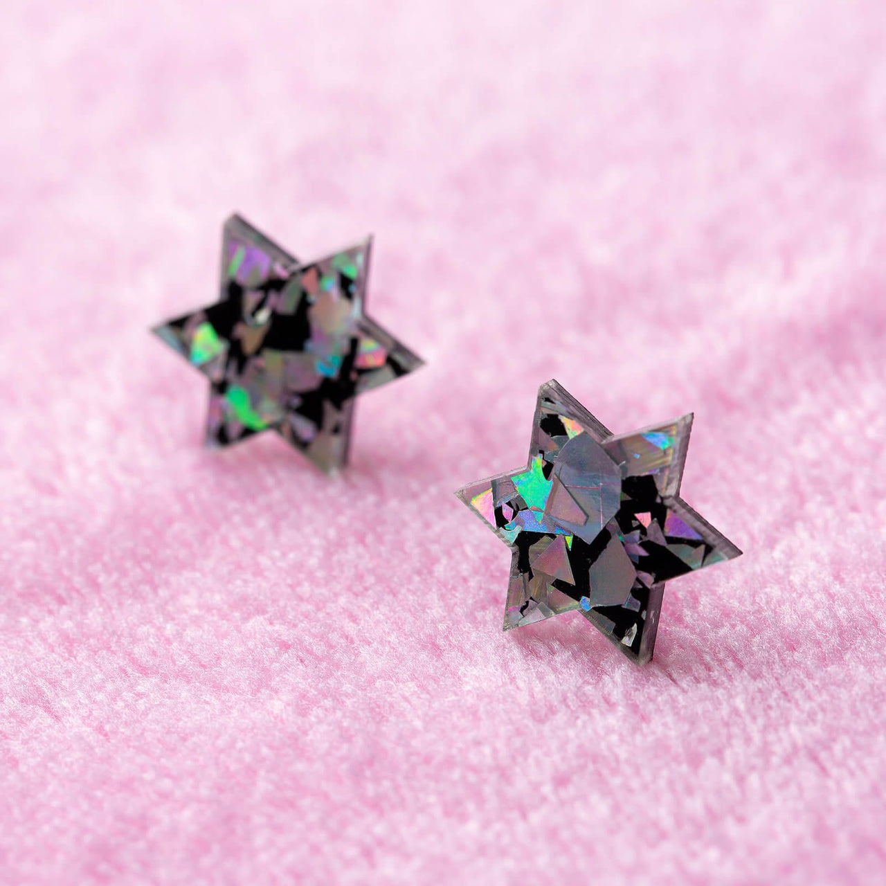 Ariel Tidhar - Holo Starry Night Retro Magen Studs Earrings - ModernTribe