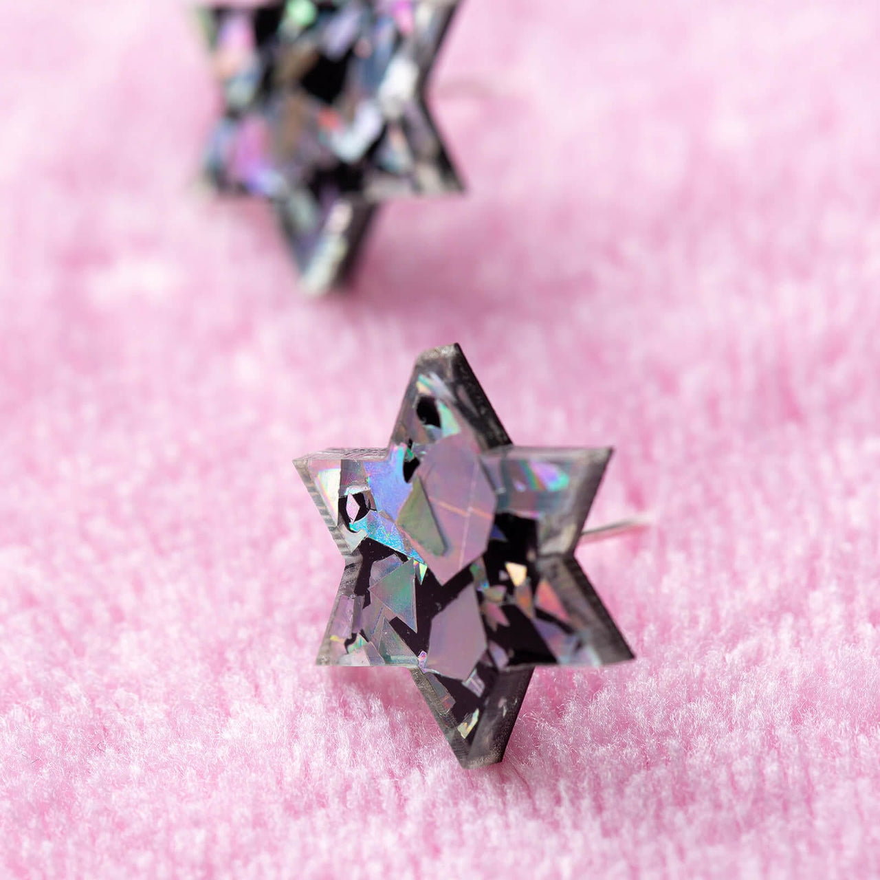 Ariel Tidhar - Holo Starry Night Retro Magen Studs Earrings - ModernTribe