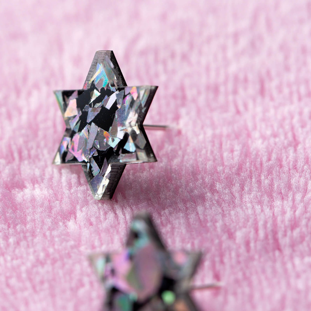 Ariel Tidhar - Holo Starry Night Retro Magen Studs Earrings - ModernTribe