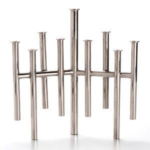 Jonathan Adler - Jonathan Adler Silver Skyline Menorah - ModernTribe