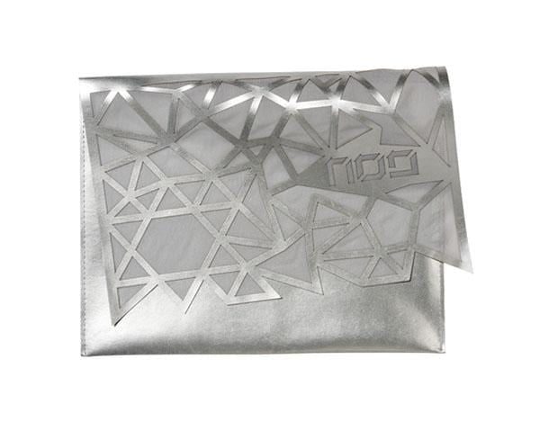 Apeloig Collection Afikoman Bags Geometric Afikomen Bag - Champagne or Silver