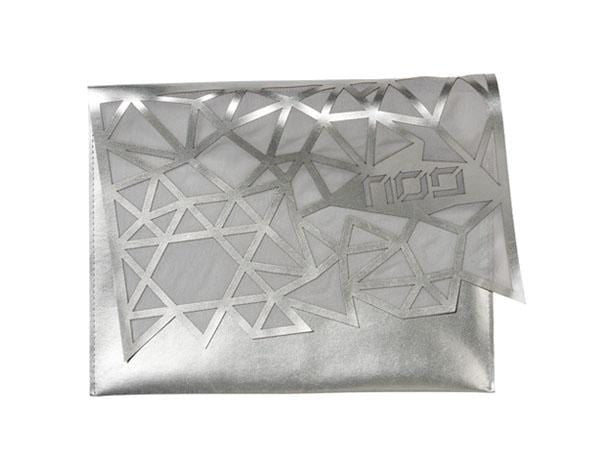 Apeloig Collection - Geometric Afikomen Bag - Champagne or Silver - ModernTribe