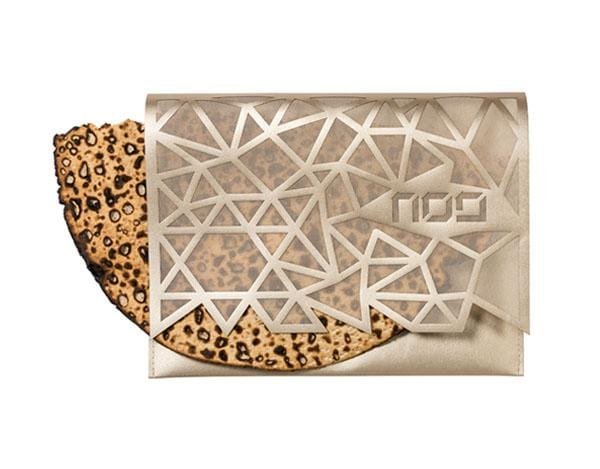 Apeloig Collection - Geometric Afikomen Bag - Champagne - ModernTribe