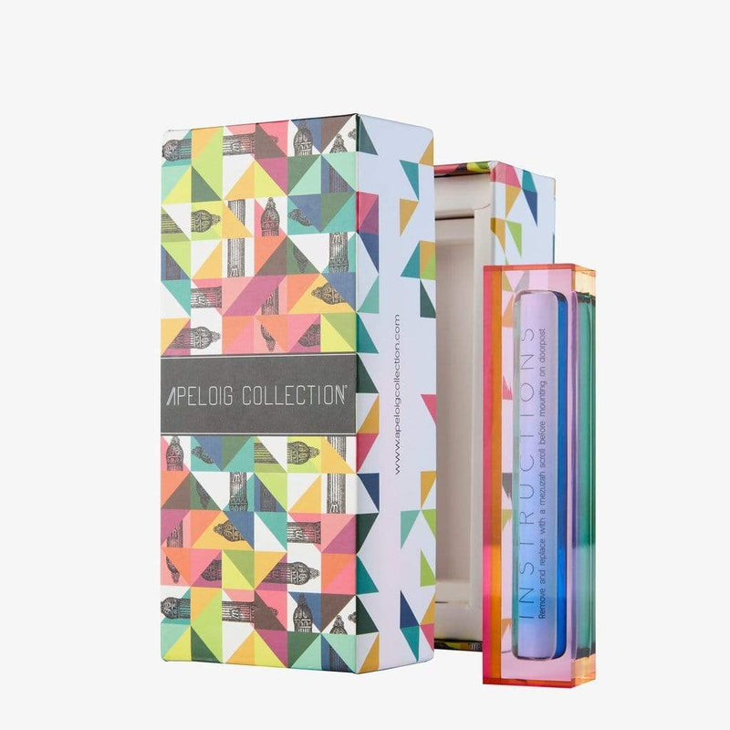 Apeloig Collection - Acrylic Rainbow Mezuzah - ModernTribe