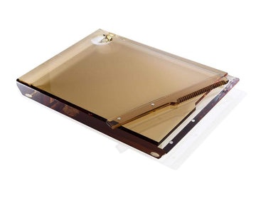 Apeloig Collection Challah Boards Honey Solid Acrylic Challah Board + Knife - (Choice of Colors)