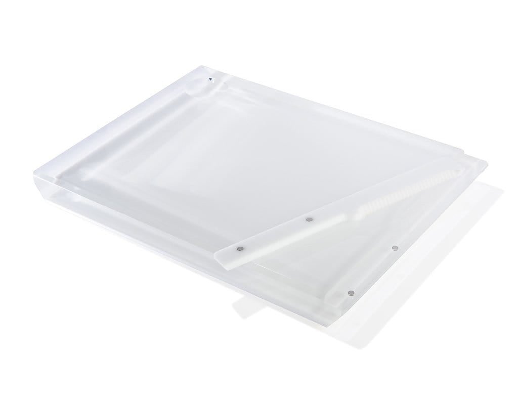 Apeloig Collection - Solid Acrylic Challah Board and Knife - ModernTribe