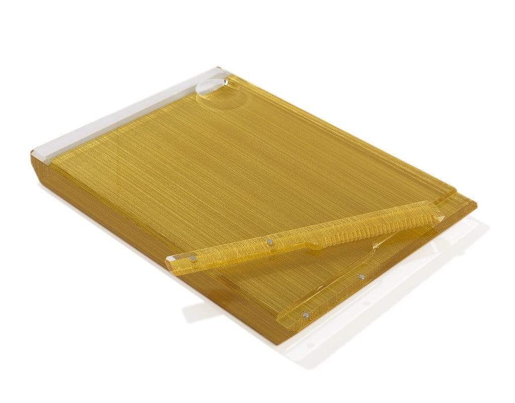 Apeloig Collection Challah Boards Gold Solid Acrylic Challah Board + Knife - (Choice of Colors)