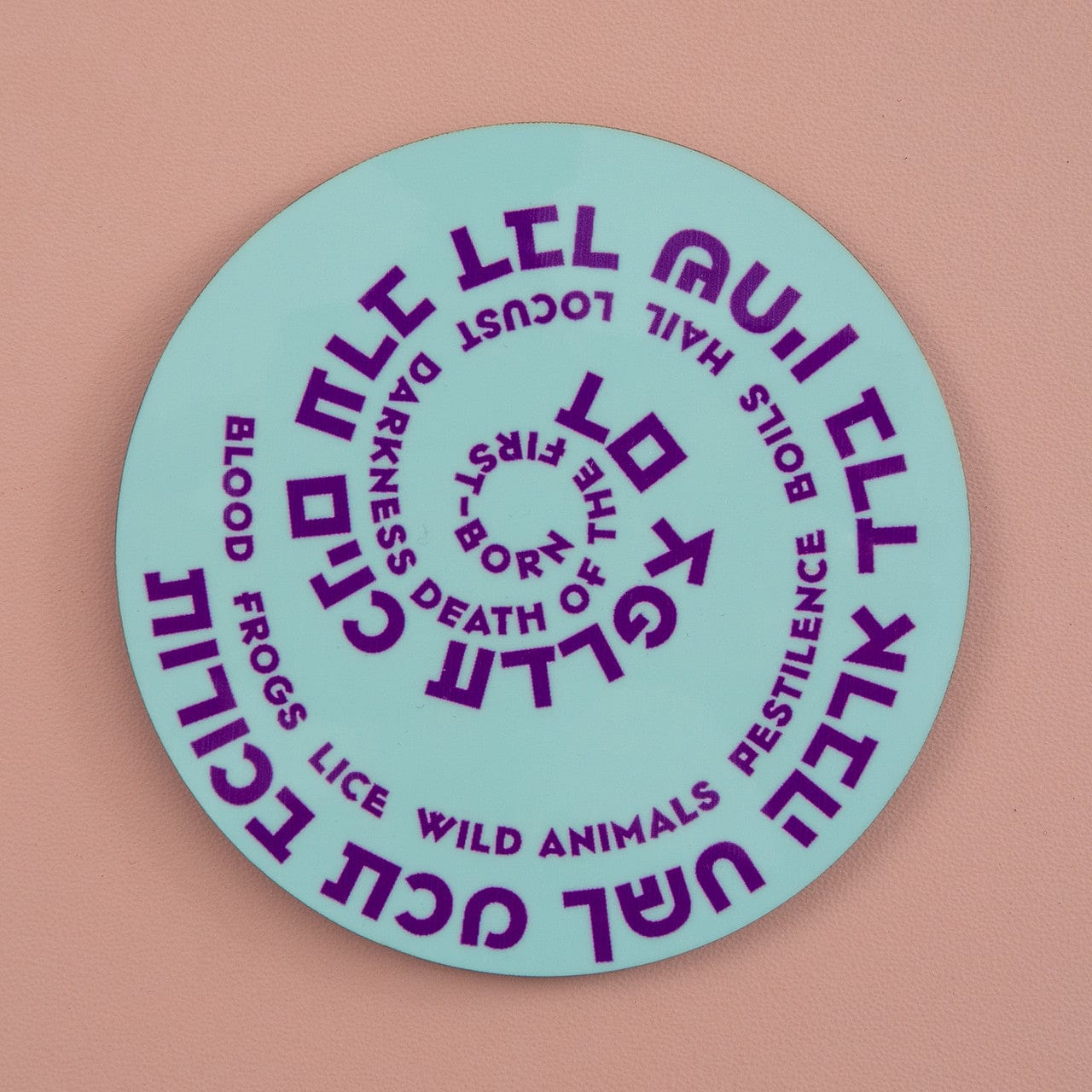 Barbara Shaw - 10 Plagues Wooden Coasters - Set of 6 - ModernTribe