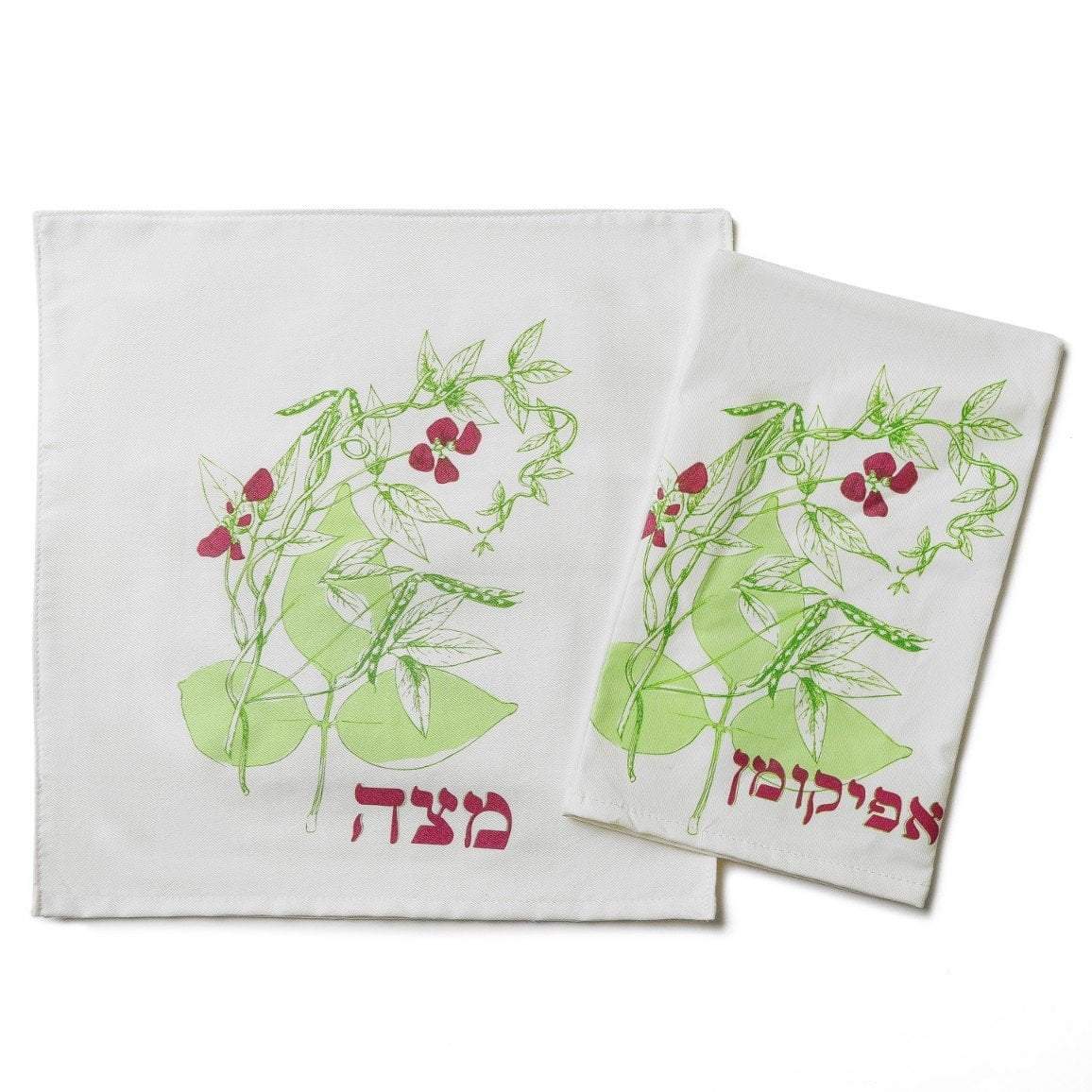 Barbara Shaw - Passover Botanical Matzah Cover & Afikoman Bag Set - ModernTribe