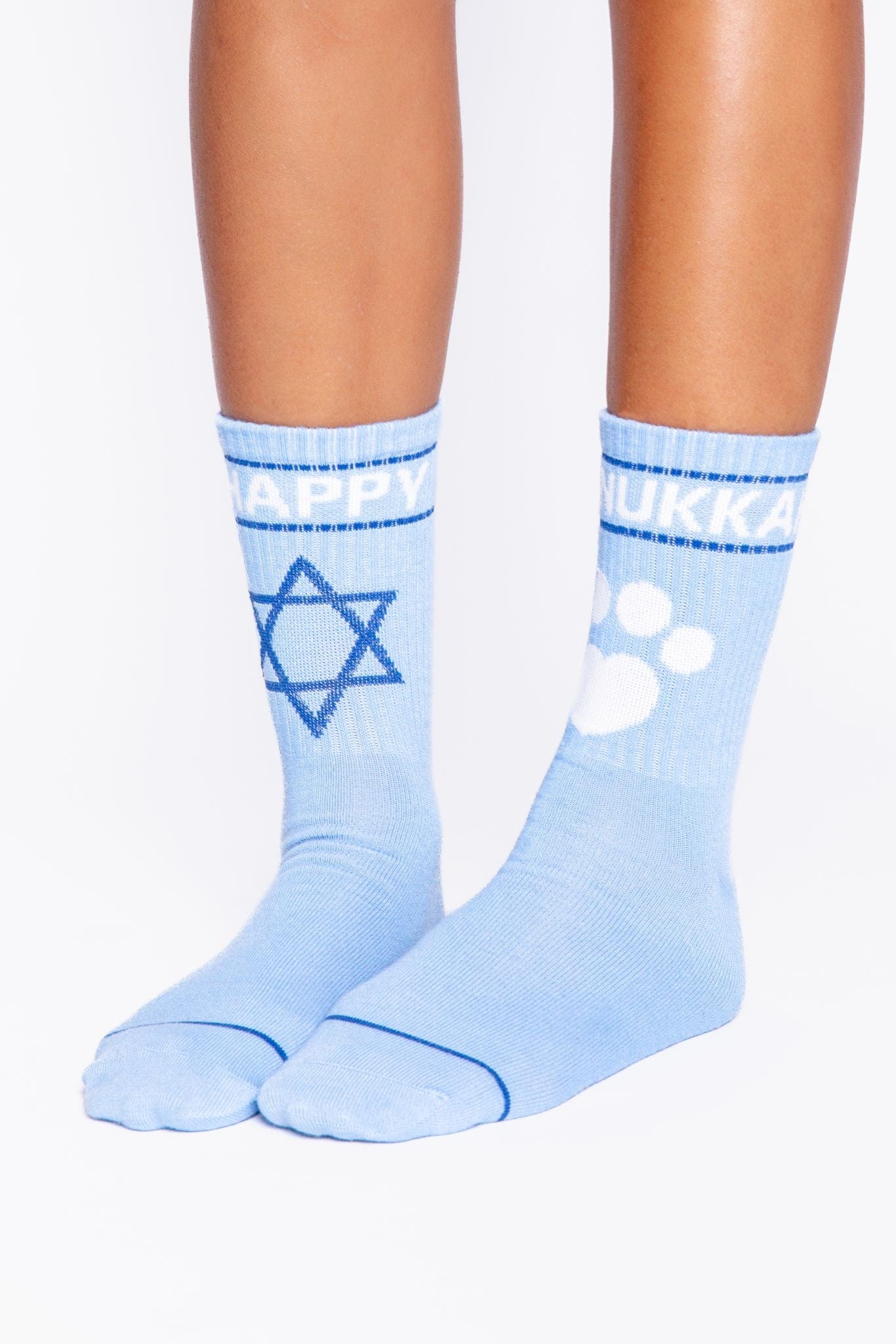 PJ Salvage Socks Blue / One Size Cozy Happy Pawnukkah Socks