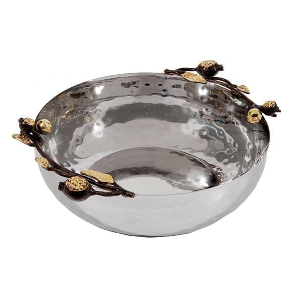 Yair Emanuel - Large Stainless Steel Pomegranate Bowl by Yair Emanuel - ModernTribe