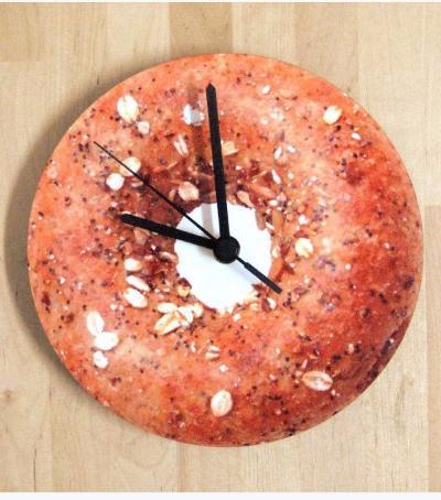 Barbara Shaw Clock Bagel Clock