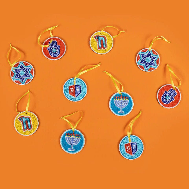 Chai Modern Ornaments Tchotchkes Beaded Magen David by Chai Modern