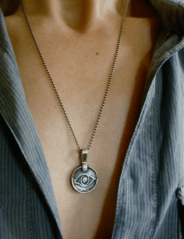 Marla Studio Necklaces Silver / Chain Blink of an Eye Necklace by Marla Studio - Sterling Silver