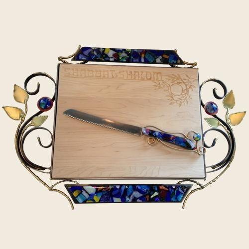 Gary Rosenthal - Deluxe Challah Board and Knife by Gary Rosenthal - ModernTribe