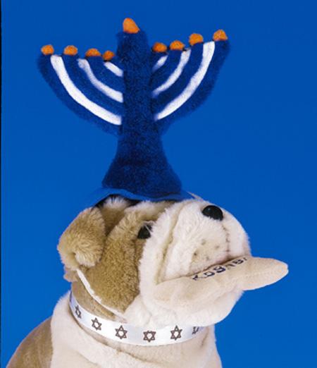 Copa Judaica - Plush Menorah Pet Hat - ModernTribe