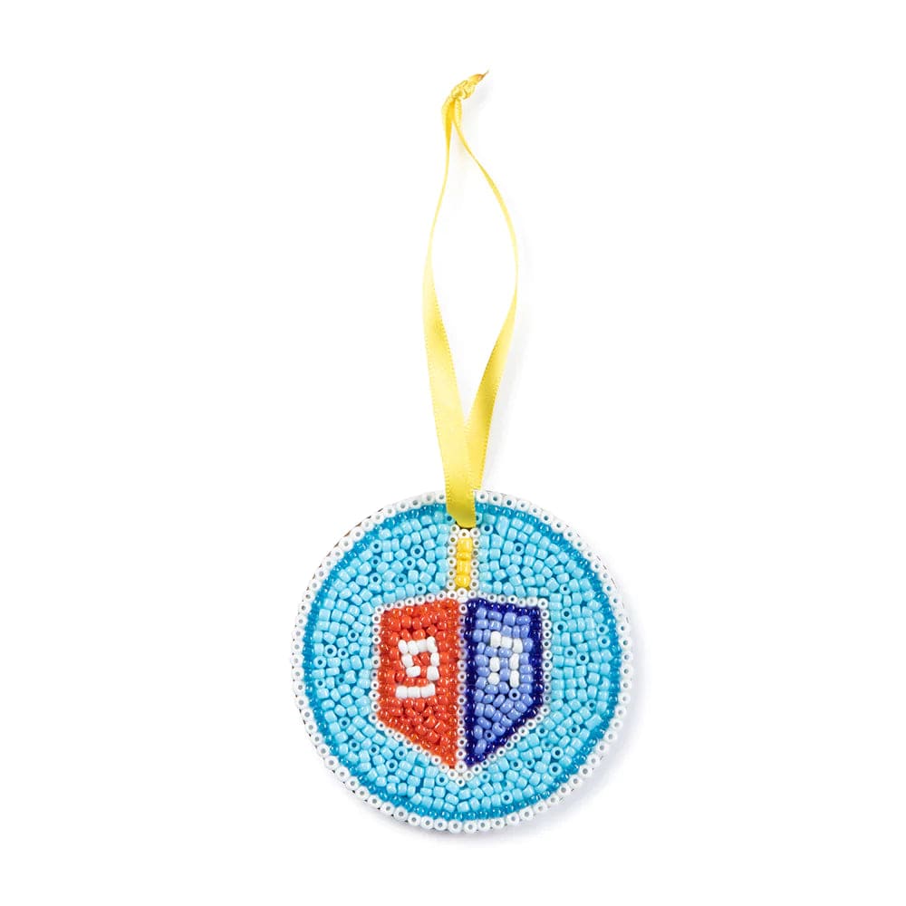 Pilgrim Imports Ornaments Tchotchkes Beaded Dreidel by Chai Modern