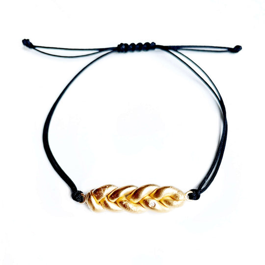 Challah Pendant Bracelet - 24k Gold Vermeil