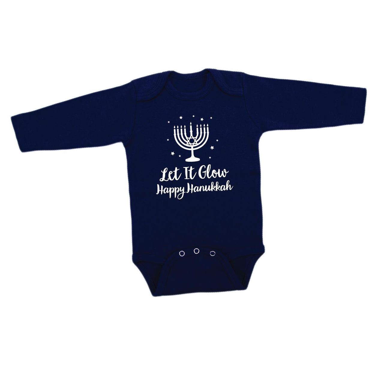 Oy Vey Baby - Hanukkah Let it Glow Onesie - ModernTribe