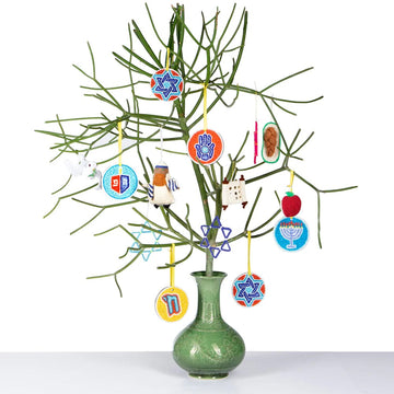 Chai Modern Ornaments Tchotchkes Beaded Magen David by Chai Modern