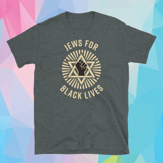 Jews for Black Lives Unisex T-Shirt - Dark Heather, Large