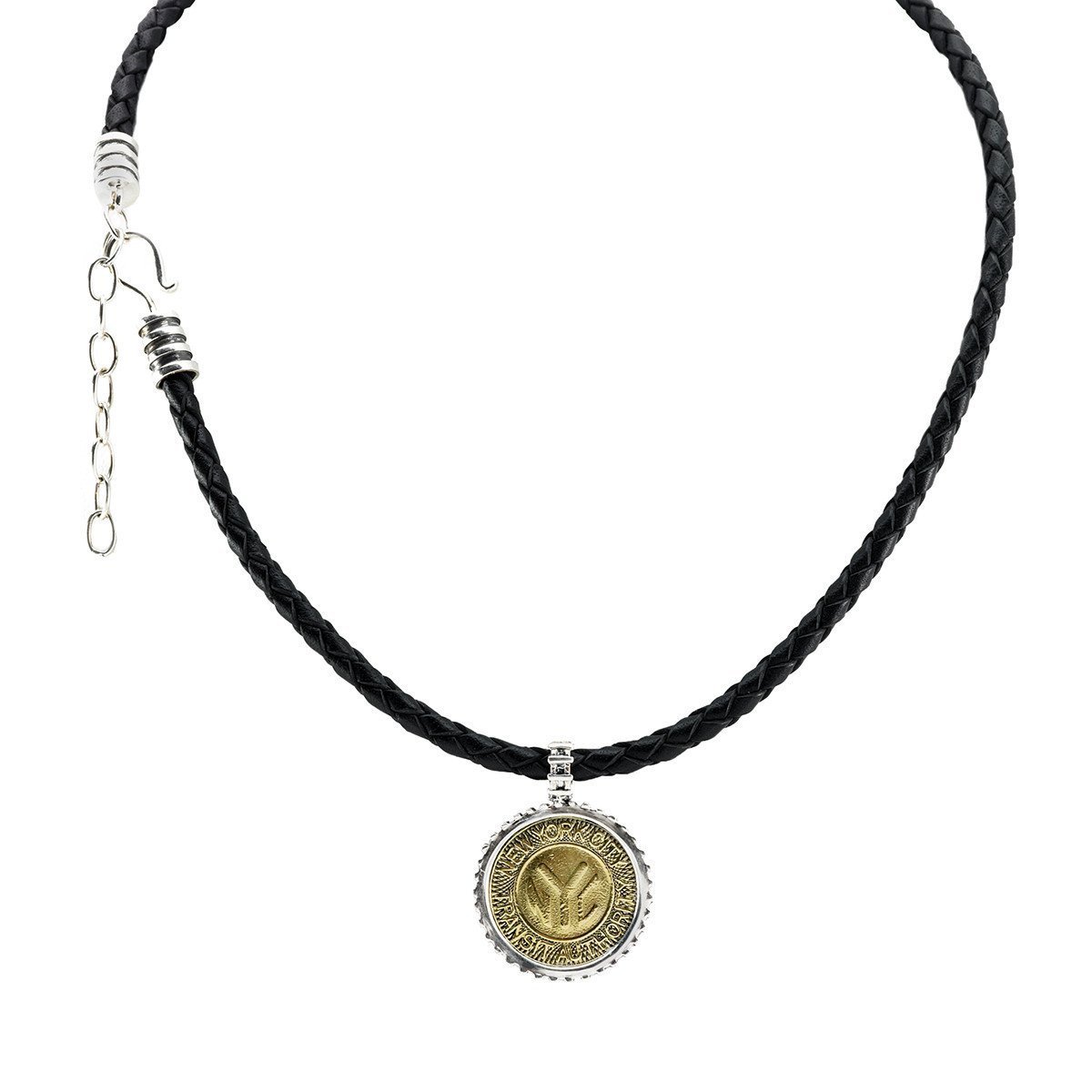 Cynthia Gale GeoArt - NYC Authentic Subway Token Sterling Silver Necklace - ModernTribe