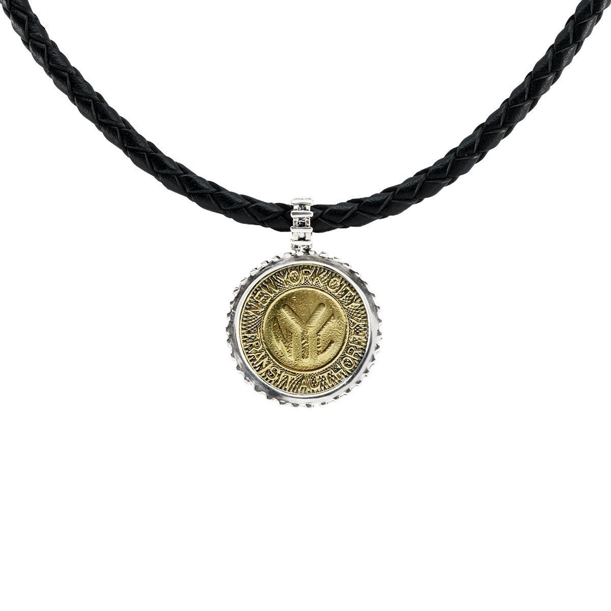 Cynthia Gale GeoArt - NYC Authentic Subway Token Sterling Silver Necklace - ModernTribe