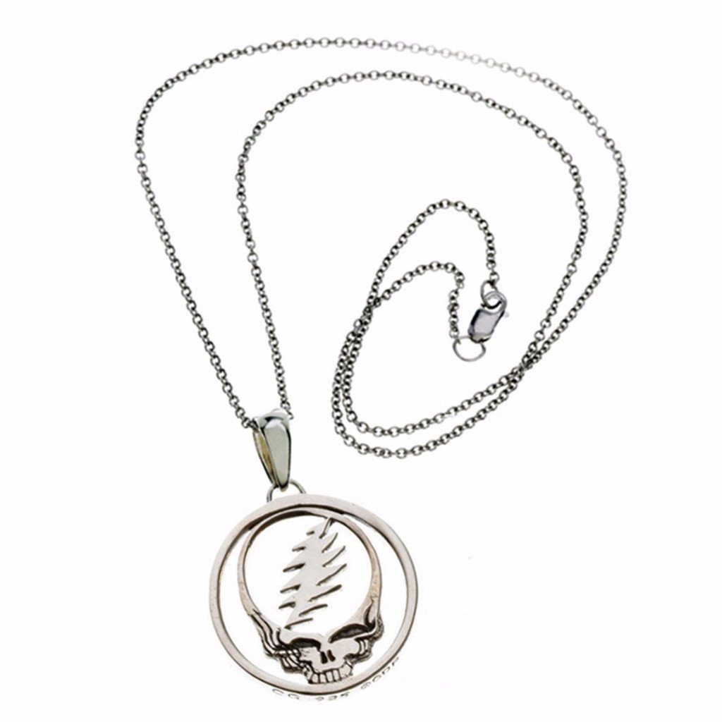 Cynthia Gale GeoArt - Grateful Dead Steal Your Face Sterling Necklace - ModernTribe