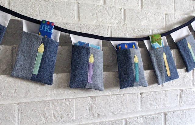Memory Threads - Hanukkah Pocket Banner - Neon or Neutral - ModernTribe