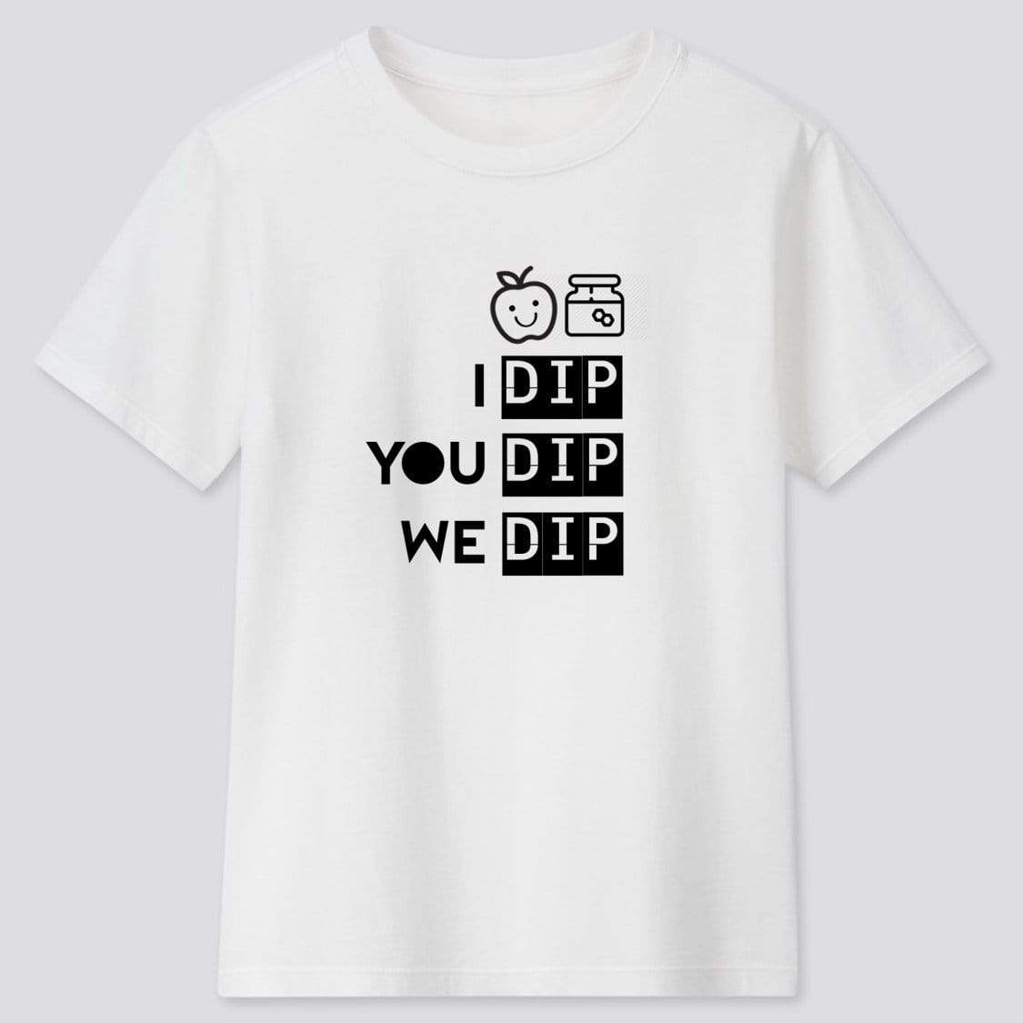 Challah Day Shop T-Shirts I Dip, You Dip, We Dip T-Shirt - Baby and Kid Sizes