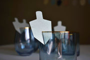 The KitCut Decor Dreidel Glass Decoration, Silver - Set of 10