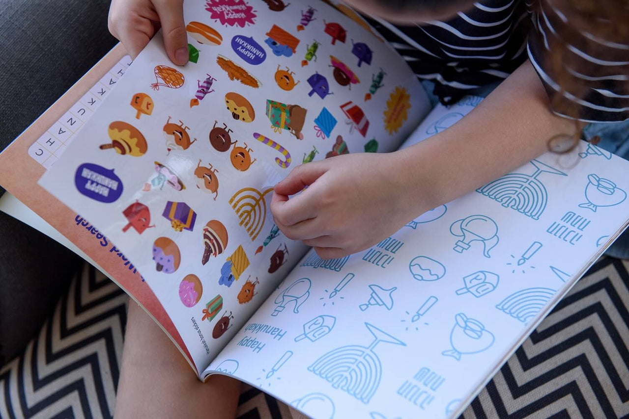 Ella and Noah - Ella and Noah Celebrate Hanukkah: Sticker Activity Book - ModernTribe