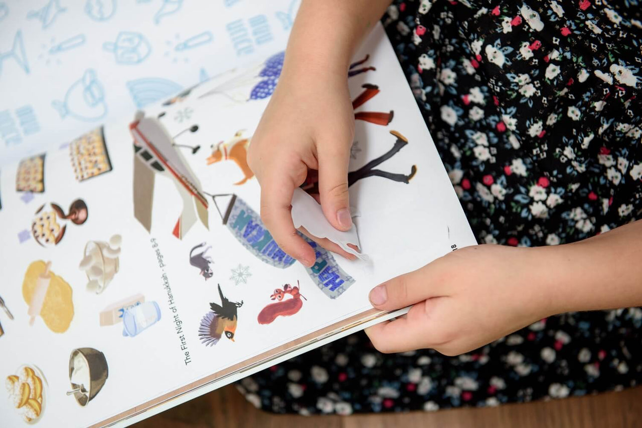 Ella and Noah - Ella and Noah Celebrate Hanukkah: Sticker Activity Book - ModernTribe