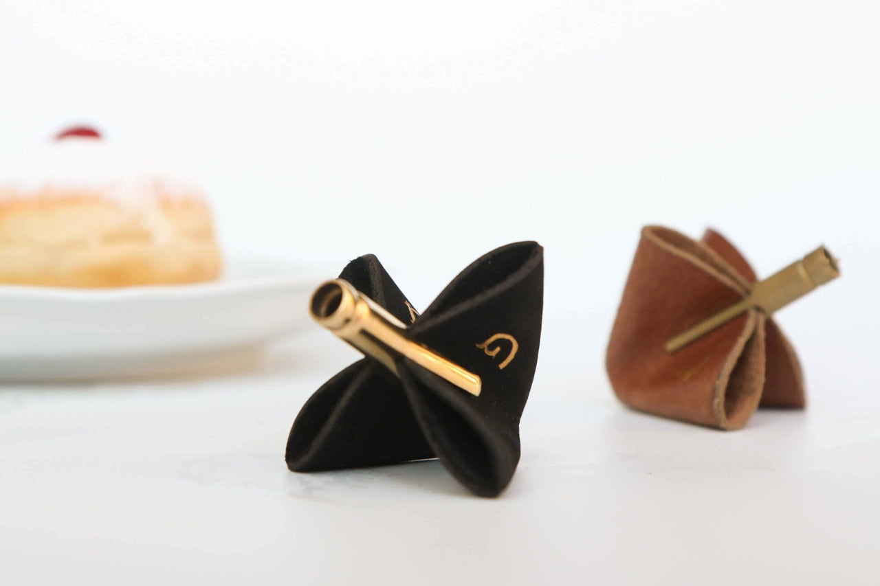 JUDA TLV - Leather and Gold Dreidel by JUDA TLV - ModernTribe