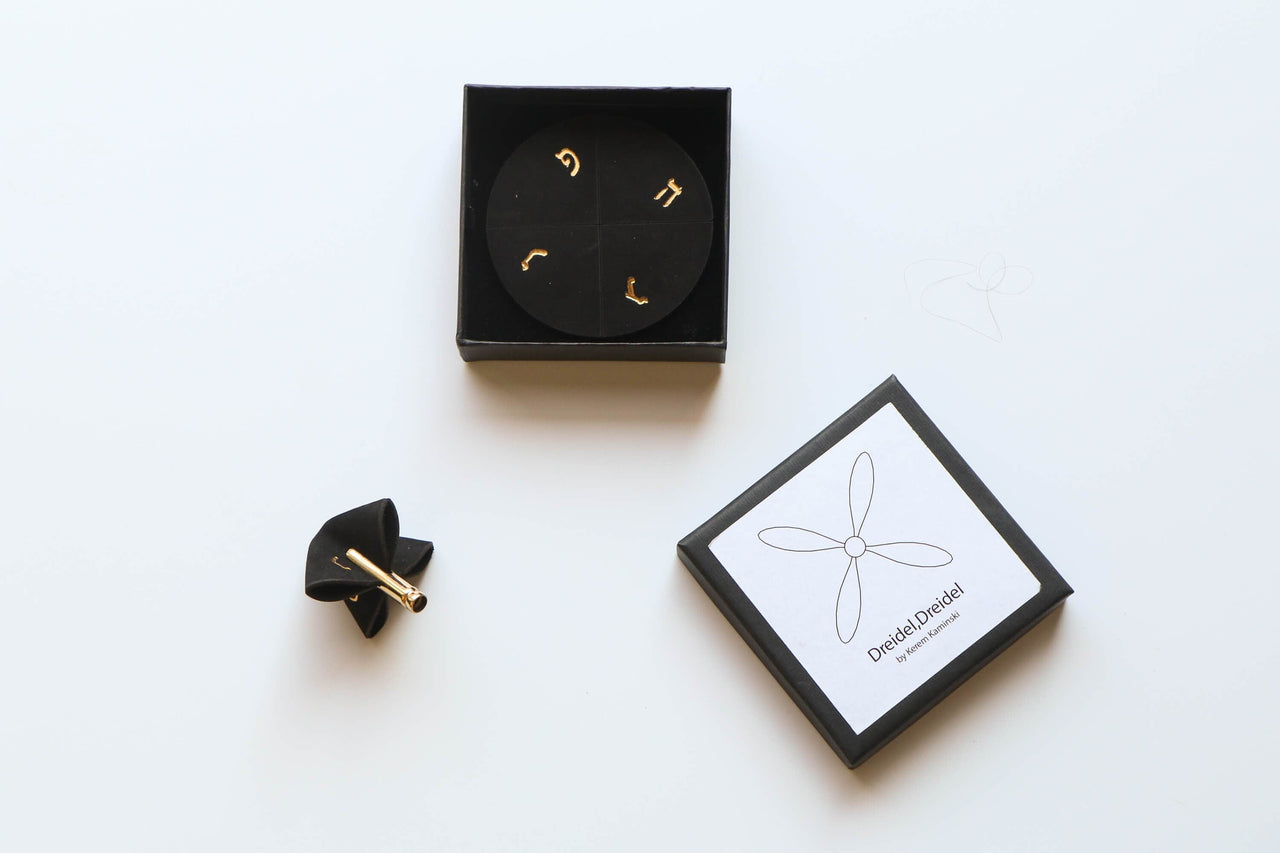 JUDA TLV - Leather and Gold Dreidel by JUDA TLV - ModernTribe
